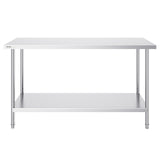 VEVOR Stainless Steel Work Prep Table Commercial Worktable Food Prep 24x60x34in