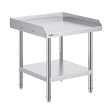 VEVOR Stainless Steel Work Table, 24 x 24 x 26 Inch Commercial Food Prep Worktable, 3-Sided Backsplash Heavy Duty Prep Worktable, Metal Work Table with Adjustable Height for Restaurant Home Hotel - Extra Image
