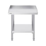 VEVOR Stainless Steel Work Table, 24 x 24 x 26 Inch Commercial Food Prep Worktable, 3-Sided Backsplash Heavy Duty Prep Worktable, Metal Work Table with Adjustable Height for Restaurant Home Hotel - Extra Image