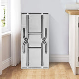 VEVOR Stainless Steel Kitchen Bench Folding Commercial Prep Table 1220x610 mm - Low Angle