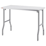VEVOR Stainless Steel Kitchen Bench Folding Commercial Prep Table 1220x610 mm - Extra Image
