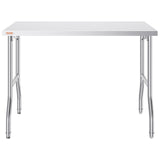 VEVOR Stainless Steel Kitchen Bench Folding Commercial Prep Table 1220x610 mm - Extra Image