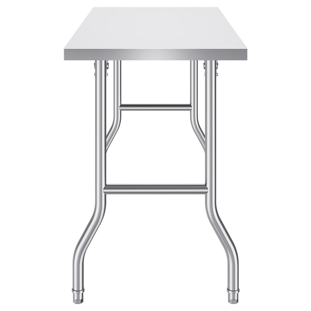 VEVOR Stainless Steel Kitchen Bench Folding Commercial Prep Table 1220x610 mm