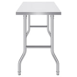 VEVOR Stainless Steel Kitchen Bench Folding Commercial Prep Table 1220x610 mm - Extra Image