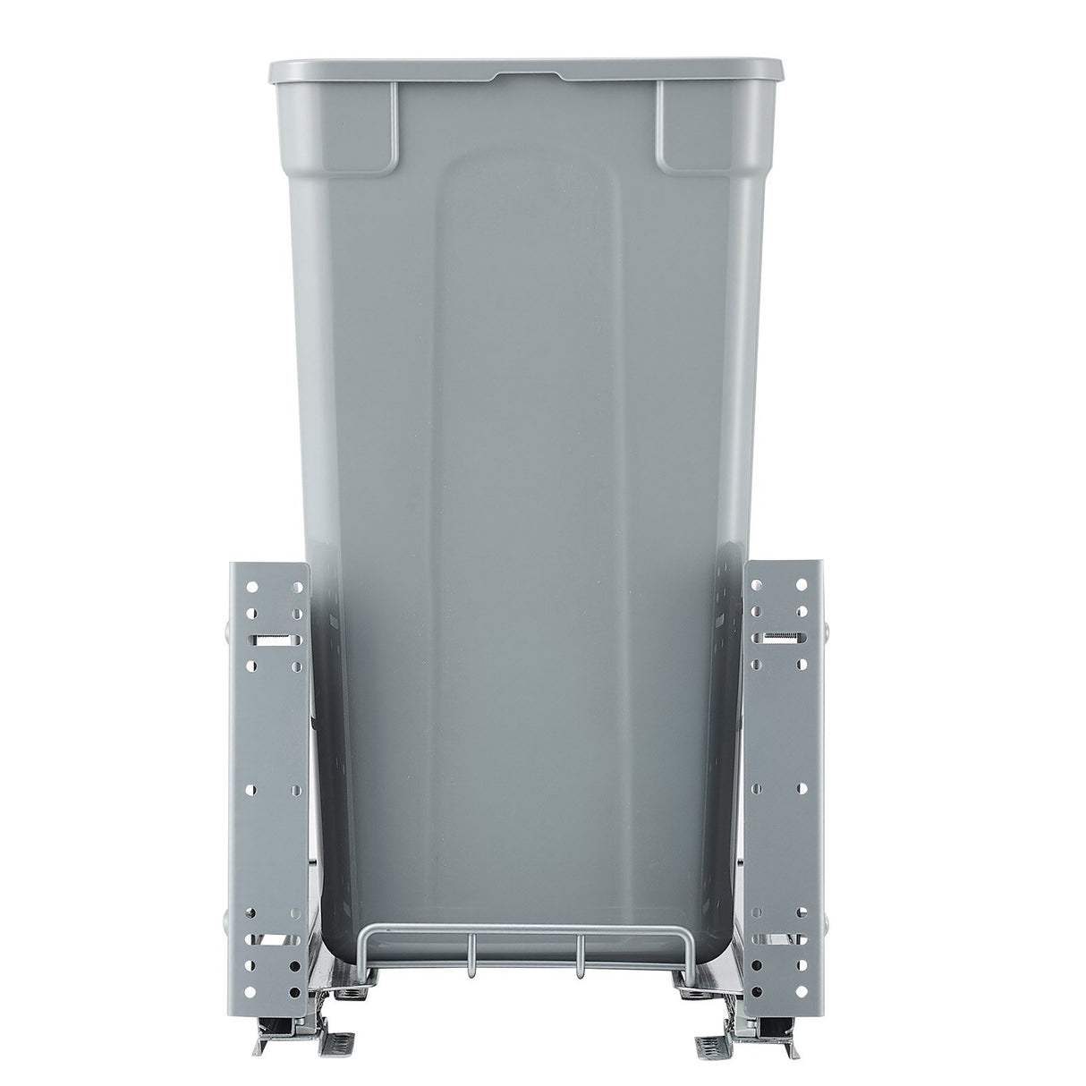 VEVOR Pullout Trash Can for Kitchen Cabinets, Garbage Waste Recycling Bin, Under Mount Waste Container, with Heavy Duty Metal Soft Close Sliding System and Door Kit, for Sink, Under Counter