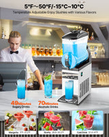 VEVOR Commercial Slushy Machine 15L Margarita Smoothie Frozen Drink Maker - Side View