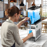 VEVOR Commercial Slushy Machine 15L Margarita Smoothie Frozen Drink Maker - Close-Up Angle