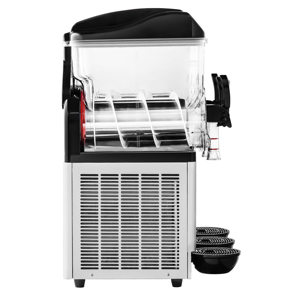 Commercial Frozen Drink Maker, 15Lx3 Triple Tank Slushy Machine, 180 Cups Stainless Steel Margarita Smoothie Frozen Drink Machine, Slushie Maker for Home Party Restaurants Cafe Bars