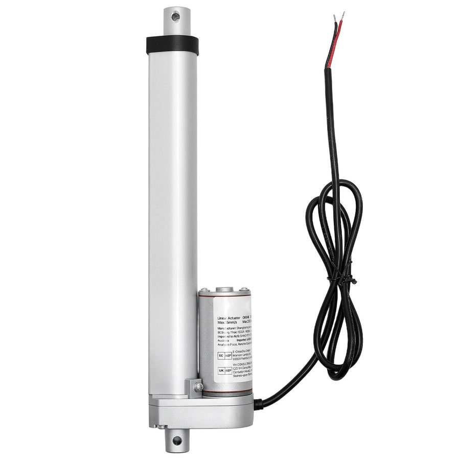 12V Linear Actuator, 203.2mm Stroke 15mm/s High-Speed 1000N Linear Motion Actuator - with IP54 Protection & Mounting Bracket for Lift Desk, Recliner Chairs, Window Door Opener