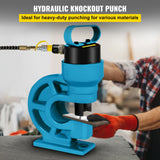 CH-60 Hydraulic Hole Punching Tool 31T Hole Digger Force Puncher Smooth Hole Puncher for Iron Plate Copper Bar Aluminum Stainless Steel