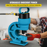 VEVOR CH-60 Hydraulic Hole Punching Tool 31T Hole Digger Force Puncher Smooth Hole Puncher for Iron Plate Copper Bar Aluminum Stainless Steel - Front View
