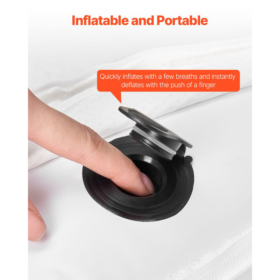 Bed Bumper for Toddlers, 52-inch Inflatable Bed Guard Rail with Safety Flap, 2-Pack Toddler Bedrail Bumpers with Non-Slip Bottom & Machine-Washable Cover for Twin, Full, Queen and King Beds