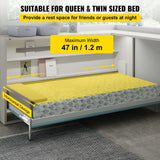 VEVOR DIY Murphy Bed Springs Mechanism Hardware Kit Horizontal for Twin Size Bed - Top-Down View