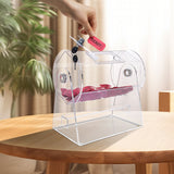 VEVOR Acrylic Raffle Drum, Holds 2500 Tickets or 100 Raffle Balls, Professional Raffle Ticket Spinni