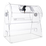 VEVOR Acrylic Raffle Drum, Holds 2500 Tickets or 100 Raffle Balls, Professional Raffle Ticket Spinning Cage with 2 Keys, Transparent Lottery Spinning Drawing, Raffle Ticket Box for Lottery Games Bingo - Extra Image