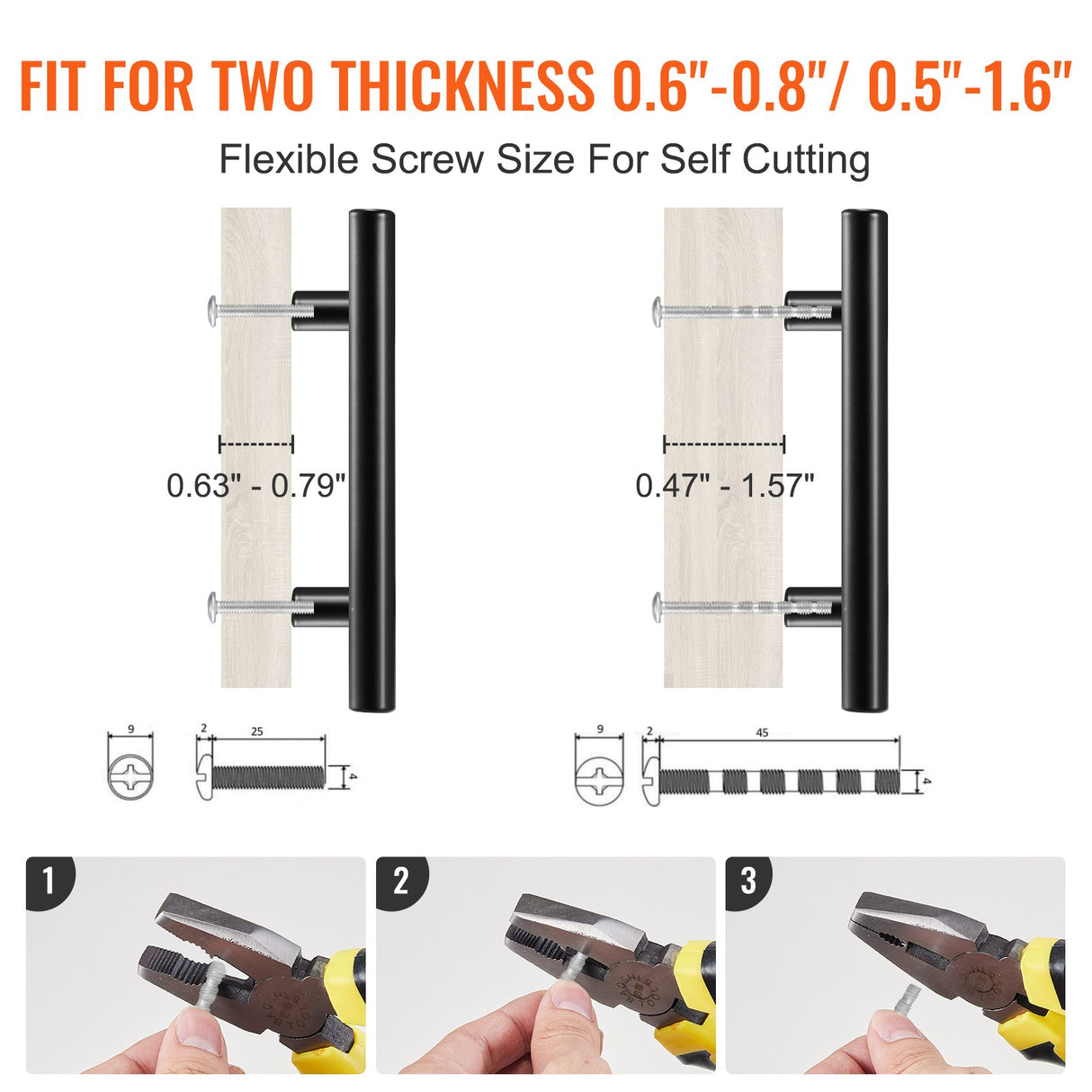 VEVOR 30 Pack Cabinet Pulls, 3in / 76mm Center to Center Slim Kitchen Cabinet Drawer, Stainless Steel Modern Kitchen Cupboard Door Handles for Kitchen