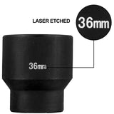 VEVOR Impact Sockets Set 1/2 Inch Drive 26PCS Standard Length Impact Set 6-Point - Top-Down View