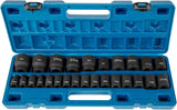 VEVOR Impact Sockets Set 1/2 Inch Drive 26PCS Standard Length Impact Set 6-Point - Extra Image