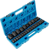 VEVOR Impact Sockets Set 1/2 Inch Drive 26PCS Standard Length Impact Set 6-Point - Extra Image