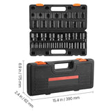 Impact Socket Set 1/2 Inches 19 Piece Impact Sockets, Standard Socket Assortment, 1/2 Inches Drive Socket Set Impact Standard SAE (3/8 Inches to 1-1/2 Inches) 6-point Hex Sockets - Low Angle