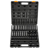 VEVOR Impact Socket Set 43 Piece Impact Sockets, Standard Socket Assortment, Drive Socket Set 6-Point Sockets Metric 9-30mm (Standard/Deep) - Extra Image