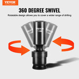 VEVOR 360 Degree Swivel Impact Sockets Set 14pcs 6-Point 3/8in Drive Socket Set - Front View