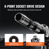 VEVOR 360 Degree Swivel Impact Sockets Set 14pcs 6-Point 3/8in Drive Socket Set - Top-Down View