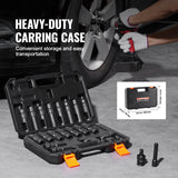 VEVOR 360 Degree Swivel Impact Sockets Set 14pcs 6-Point 3/8in Drive Socket Set - Rear View