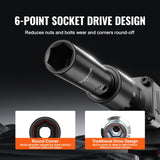 VEVOR Impact Sockets Set 59pcs 6-Point 3/8