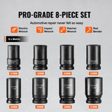 VEVOR Impact Sockets Set 8pcs 6-Point 1