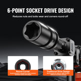 VEVOR Impact Sockets Set 8pcs 6-Point 1