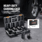 VEVOR Impact Sockets Set 8pcs 6-Point 1" Drive Bit Ratchet Tool Kit Case