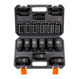 VEVOR Impact Sockets Set 9pcs 6-Point 1/2in Metric Drive Bit Ratchet Tool Kit - Extra Image