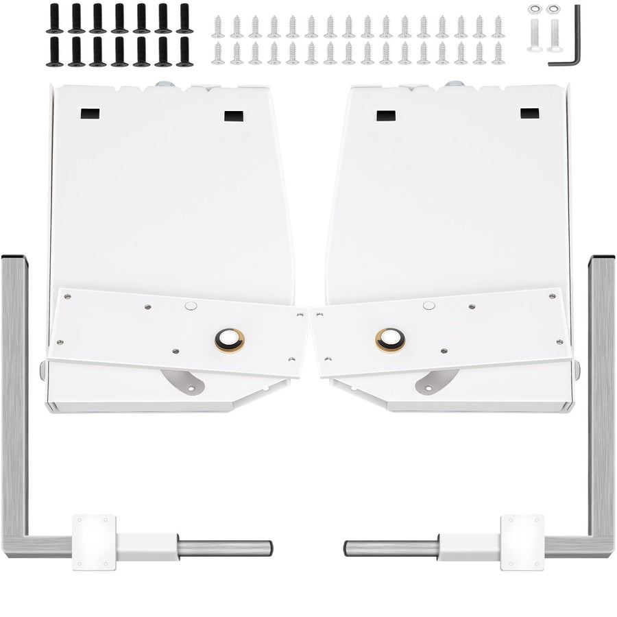 Murphy Mounting Wall Springs Mechanism, Heavy Duty Support Hardware DIY Kit, Bed Springs Mechanism Ideal for King Queen Bed (Vertical), White