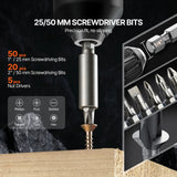VEVOR Drill Bit Set 101PCS Screwdriver Bit Set with Carrying Case Multi-purpose - Top-Down View