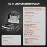 VEVOR Drill Bit Set 101PCS Screwdriver Bit Set with Carrying Case Multi-purpose - Close-Up Angle