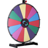 VEVOR 24 inch Spinning Prize Wheel, 14 Slots Tabletop Spinner, Heavy Duty Roulette Wheel with a Dry Erase and 2 Markers, Win Fortune Spin Games in Party Pub Trade Show Carnival - Extra Image