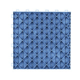 VEVOR Garage Tiles Interlocking 12x12 in 25 Pack Garage Flooring Tiles Blue