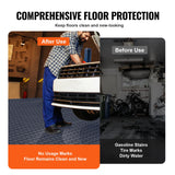 VEVOR Garage Tiles Interlocking, 12 x 12 x 0.53 inch 50 Pack Garage Floor Covering Tiles, Non-Slip D