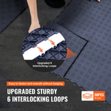 VEVOR Garage Tiles Interlocking, 12 x 12 x 0.53 inch 50 Pack Garage Floor Covering Tiles, Non-Slip D