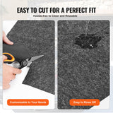 VEVOR Waterproof Garage Floor Mat for Under Car, Non-slip 2 x 2.6 M Compact Size Heavy Duty Containment Mat, Protects Garage Floor from Water, Mud and Oil, For Garages,Greenhouses,Entrance - Rear View