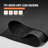 VEVOR Garage Floor Mat, 2.28 x 6.1 M Waterproof Protection from Water,Snow, Rain,Mud and Oil for Cars, Non-slip Heavy Duty Containment Mat with TPE Anti-Leak Backing & Easy to Clean & Cuttable - 45-Degree Angle