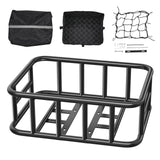 VEVOR Rear Bike Basket Large Bicycle Basket with Cargo Net Rainproof Cover Liner - Extra Image