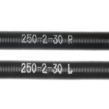 VEVOR Garage Door Torsion Springs, 16000 Cycles, Pair of 0.25 x 2 x 30inch, Garage Door Springs with Non-Slip Winding Bars, Mounting Tool and Gloves, Electrophoresis Coated, for Replacement