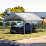 VEVOR Carport Replacement Canopy Cover 12 x 20 ft, Garage Top Tent Shelter Tarp Heavy-Duty Waterproof & UV Protected, Easy Installation with Ball