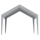 VEVOR Carport Replacement Canopy Cover 12 x 20 ft, Garage Top Tent Shelter Tarp Heavy-Duty Waterproof & UV Protected, Easy Installation with Ball Bungees,Grey (Only Top Cover, Frame Not Include) - Extra Image