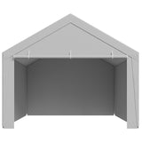 VEVOR Carport Replacement Canopy, 6x 3.6 m Potable Garage Tent Top Tarp with Sidewalls, UV-Resistant & Waterproof, Heavy Duty Car Shelter Tarp with Ball Buggees, Grey, Frame Not Included - Extra Image
