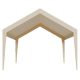 VEVOR Carport Replacement Canopy, 6 x 3.6 m Potable Garage Tent Top Tarp, UV-Resistant & Waterproof Car Shelter Tarp, Heavy Duty Car Port Cover with Ball Buggees, Beige, Frame Not Included - Extra Image