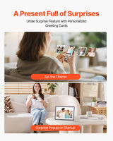 VEVOR 260 mm Digital Picture Frame 32GB IPS Touchscreen Wi-Fi Photo Frame - Rear View