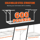 VEVOR Overhead Garage Storage Rack, 91.44x243.84cm Garage Ceiling Storage Racks, Heavy Duty Adjustable Cold Rolled Steel Racks for Garage Storage, Organization, 272.16kg Load Capacity, 22''-40